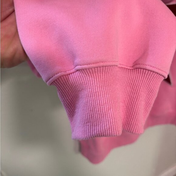 Aelfric Eden Oversized Pink Hoodie with Red Star Design Medium Streetwear - Picture 7 of 8